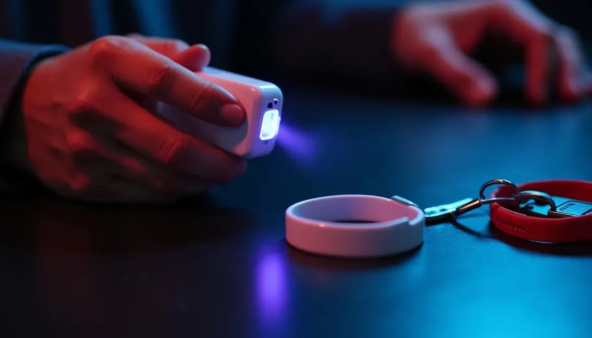 Éthylotest posé sur le tableau de bord près des clés de voiture