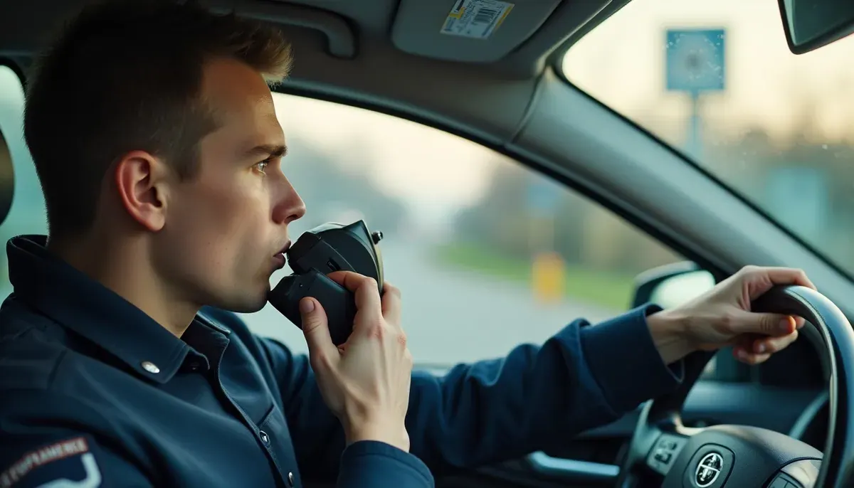 Jeune conducteur, contrôle d'alcoolémie
