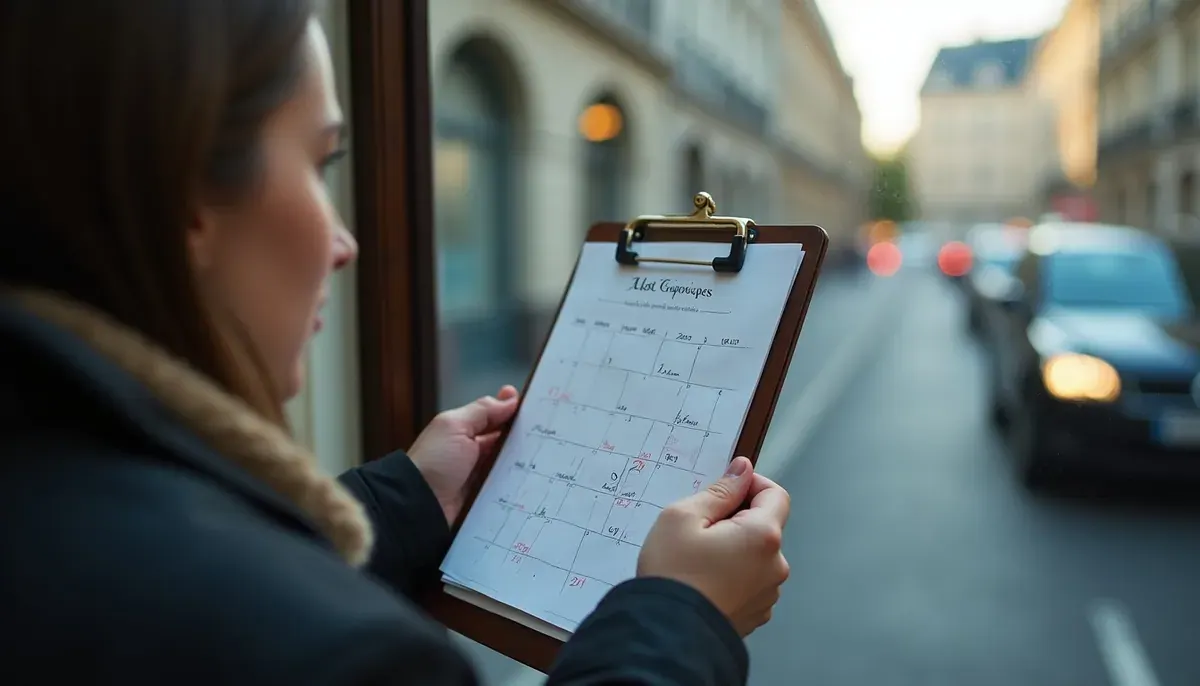 Horloge et calendrier symbolisant l'attente du permis