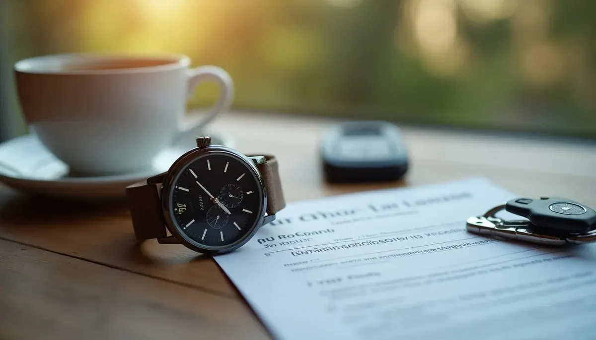Candidat au permis consultant sa montre devant un centre d'examen parisien