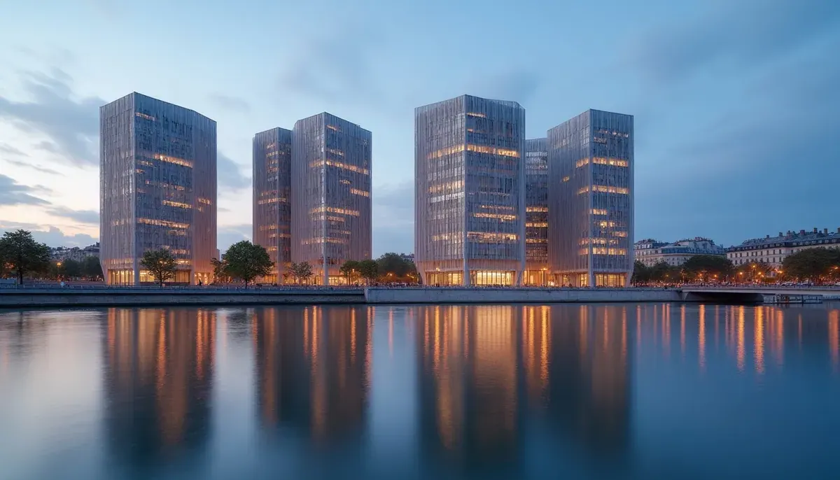 Place d’Italie et avenue d’Italie avec la Bibliothèque François-Mitterrand