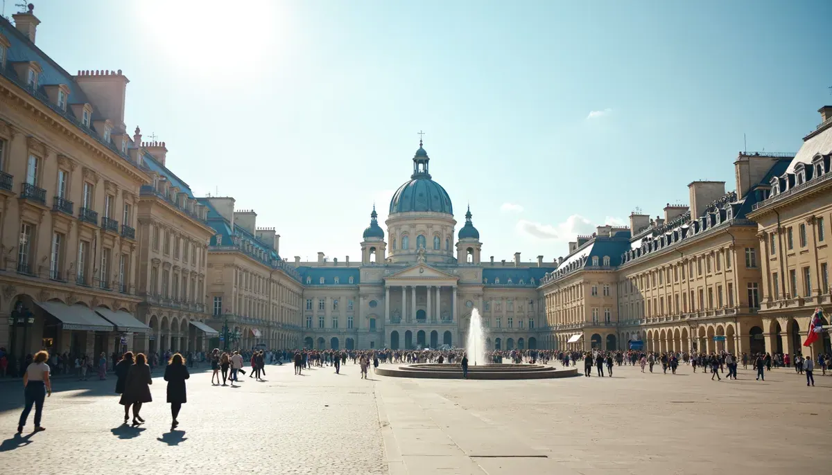 Champs-Élysées et place de la Madeleine vus d’en haut